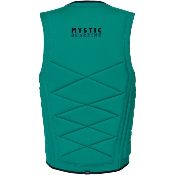 2024 Mystic Mens Outlaw Front Zip Wake Impact Vest 35005.240226 - Green